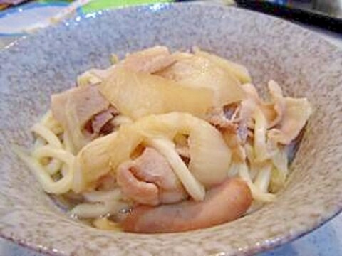 豚バラと白菜の煮込みうどん